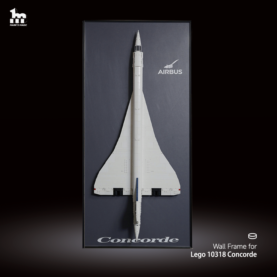Wall Display Frames for LEGO® ICONS Concorde 10318