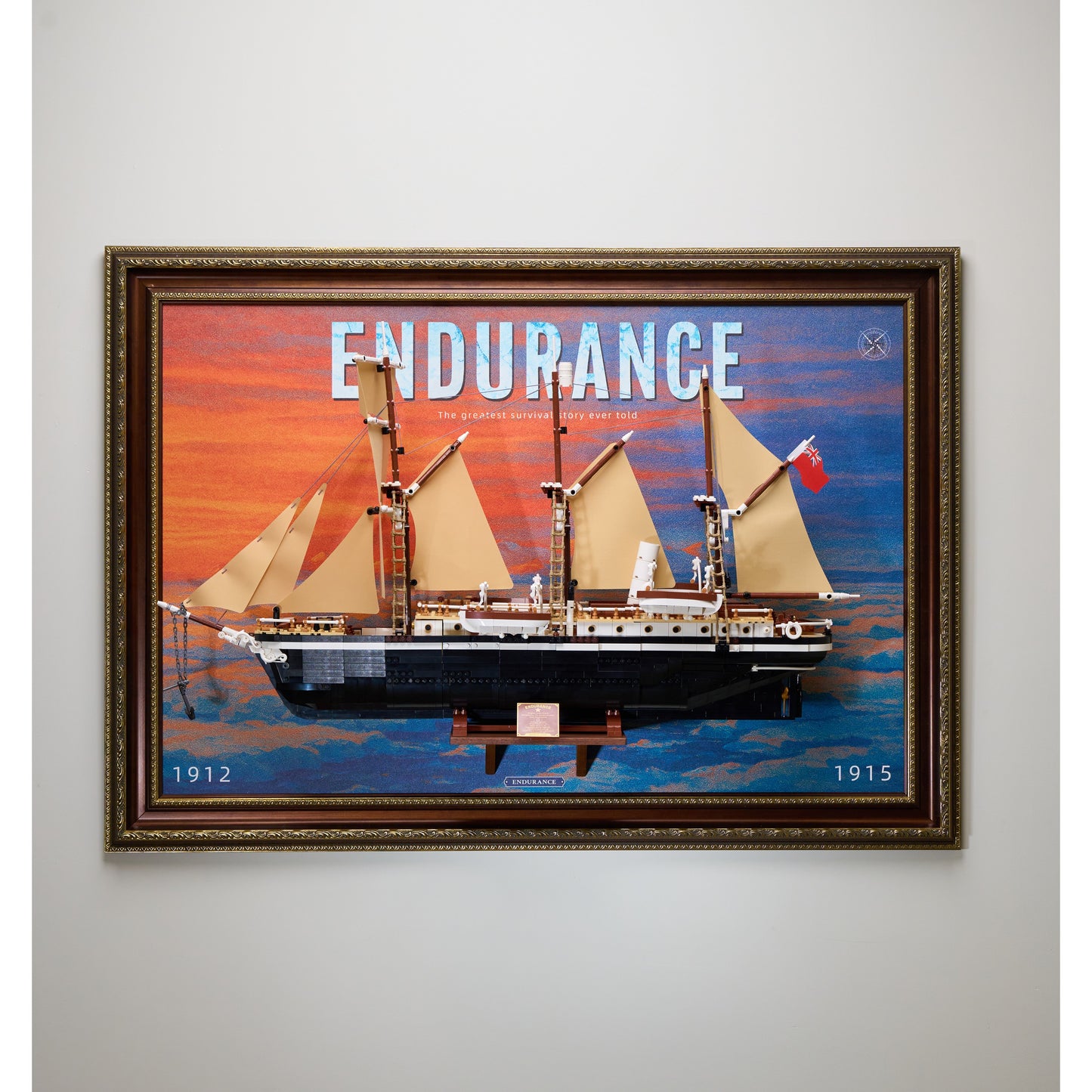 Wall Display Frame for Lego ICONS 10335 The Endurance