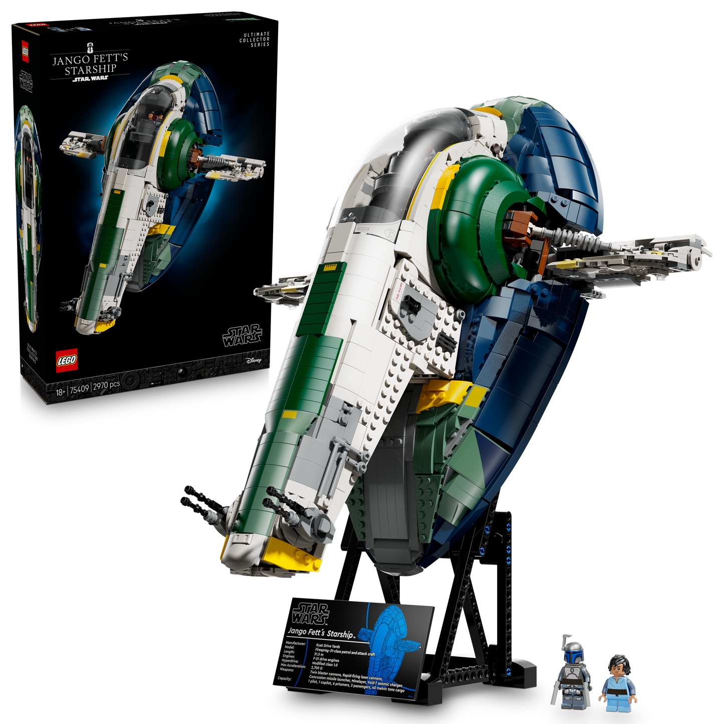75409 Jango Fett's Firespray-Class Starship