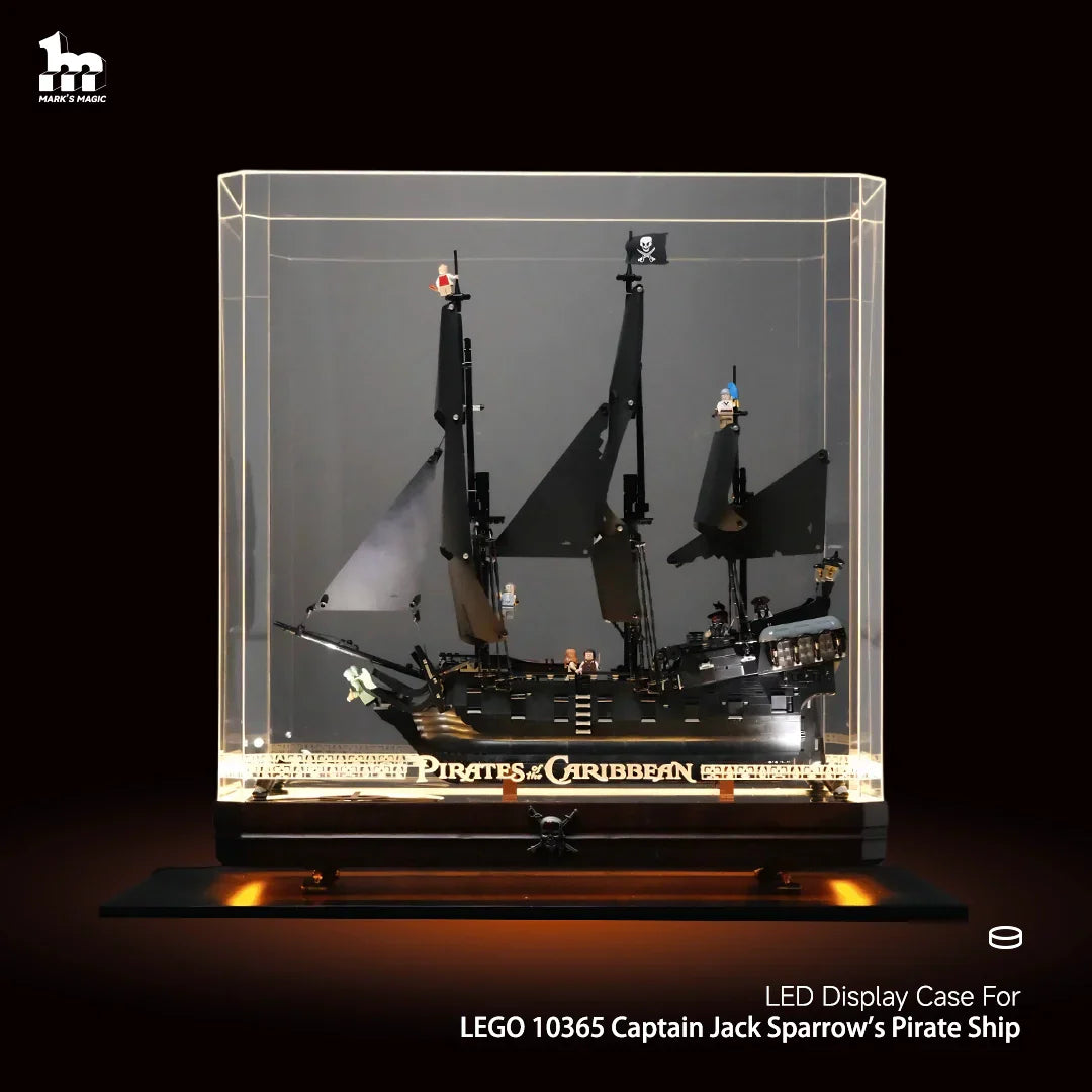 【Designer Edition】LED Display Case For LEGO 10365 Captain Jack Sparrow's Pirate Ship