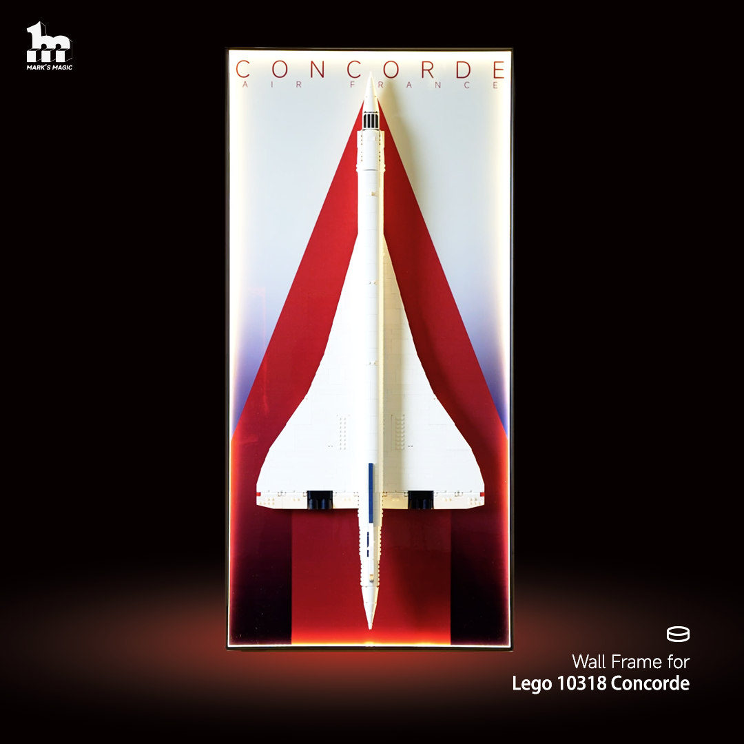Wall Display Frames  for LEGO® ICONS Concorde 10318